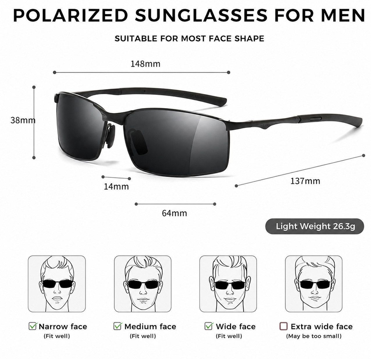 MOPUEA Sonnenbrille Sonnenbrille Runde Ovale Für Damen Und Herren (für Angeln, Outdoor-Sportarten, Fahren, Radfahren, 1-St., verbessert die Sicht) Sonnenbrille Herren Sport Metallrahmen Blendungsreduzierung