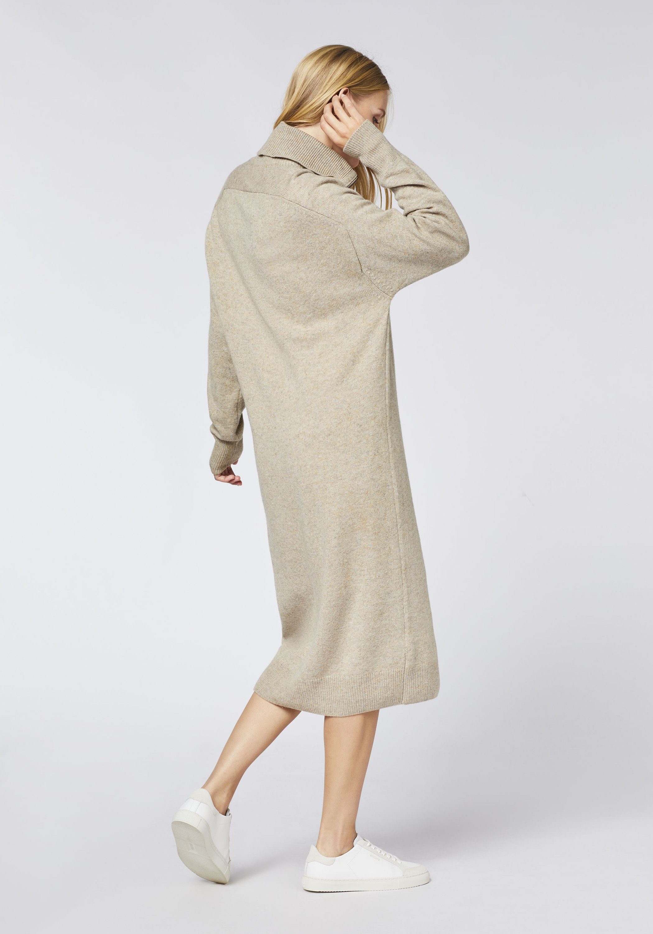 Polo Sylt Strickkleid mit Rollkragen und Zipper