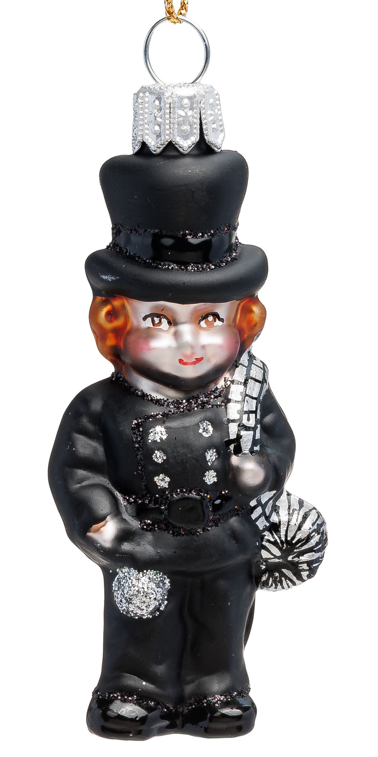 Weihnachtsbaumkugel Schornsteinfeger besondere Weihnachtskugel Glas Figur Anhänger – BS850