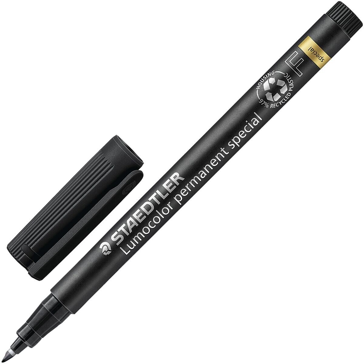 4 STAEDTLER Universalstifte "Lumocolor 318" fein schwarz permanent – Bild 2 von 3