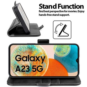 CoolGadget Handyhülle Book Case Elegance Tasche für Samsung Galaxy A23 5G 6,6 Zoll, Hülle Magnet Klapphülle Flip Case für Samsung A23 5G Schutzhülle