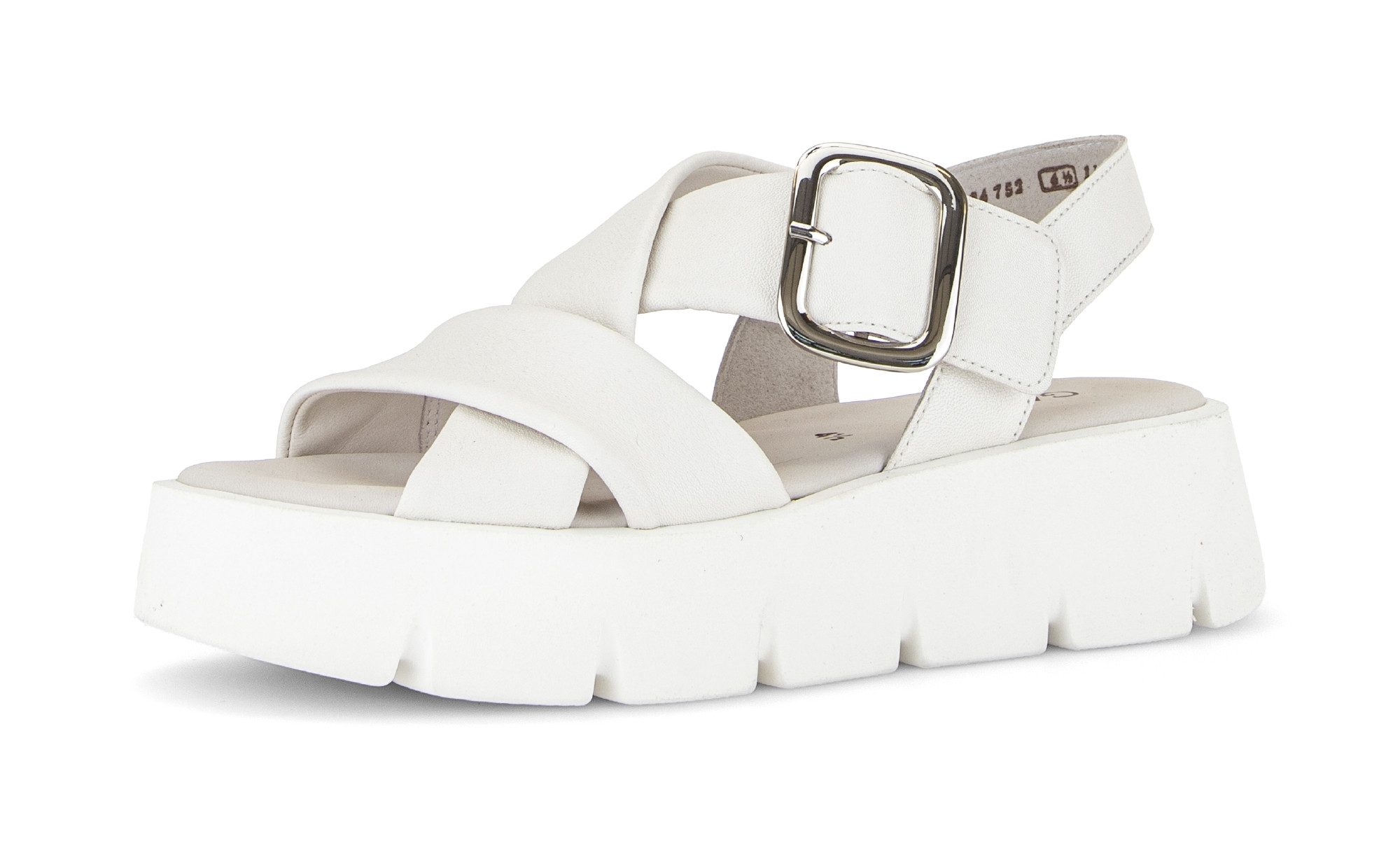 Gabor Keilsandalette, Plateau, Sommerschuh, Riemchensandale mit Kreuzbandage