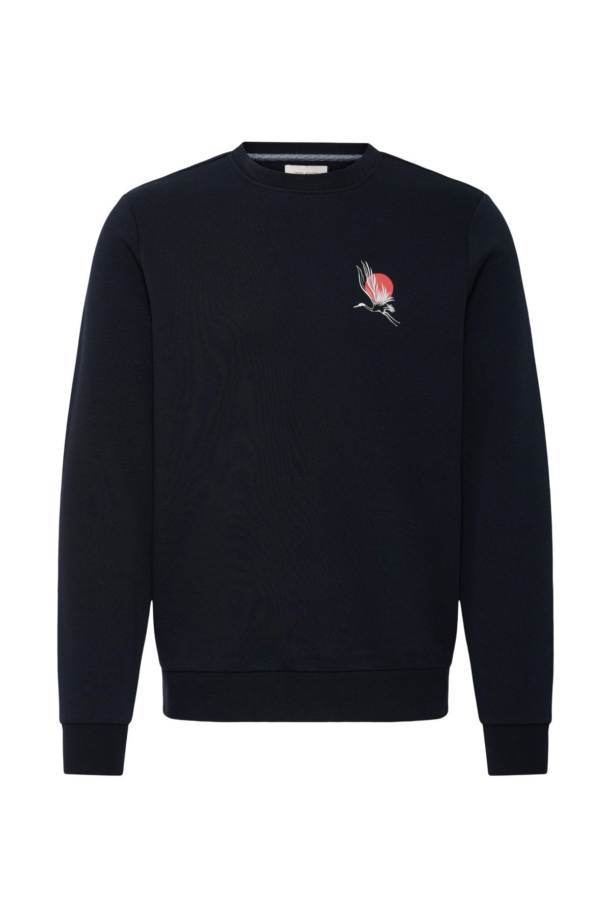 Blend Rundhalspullover BHJapa Backprint Crewneck Pullover mit Backprint