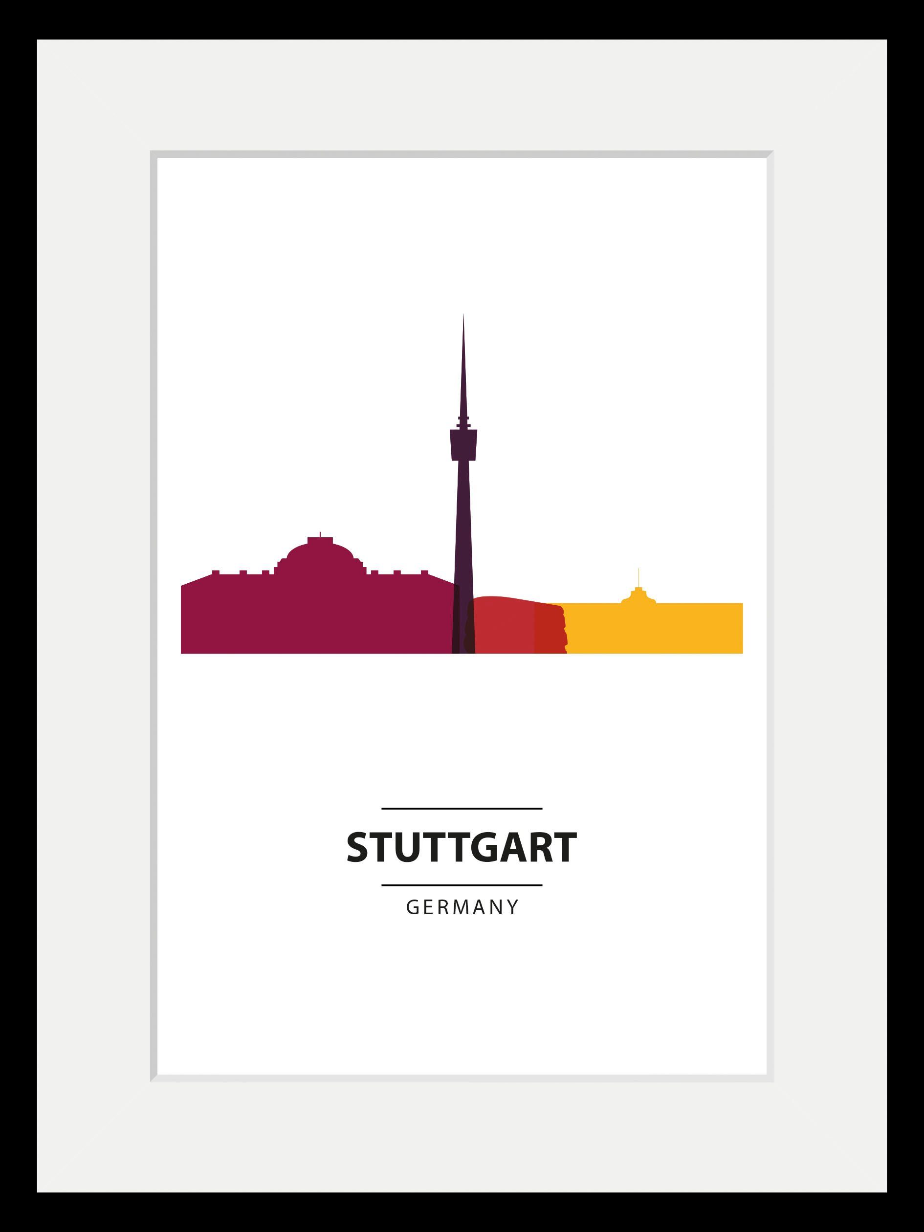 Stuttgart St) Color Städte Bild queence (1 Splash,