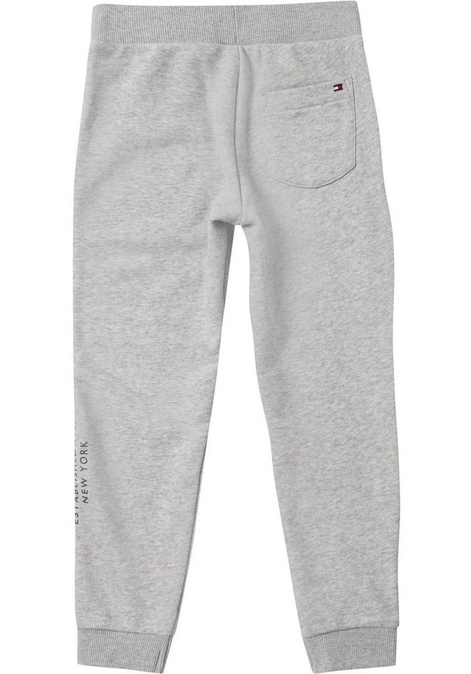 Tommy Hilfiger Jogginghose TH LOGO SWEATPANTS (1-tlg) mit innenliegendem  Kordelzug am Bund