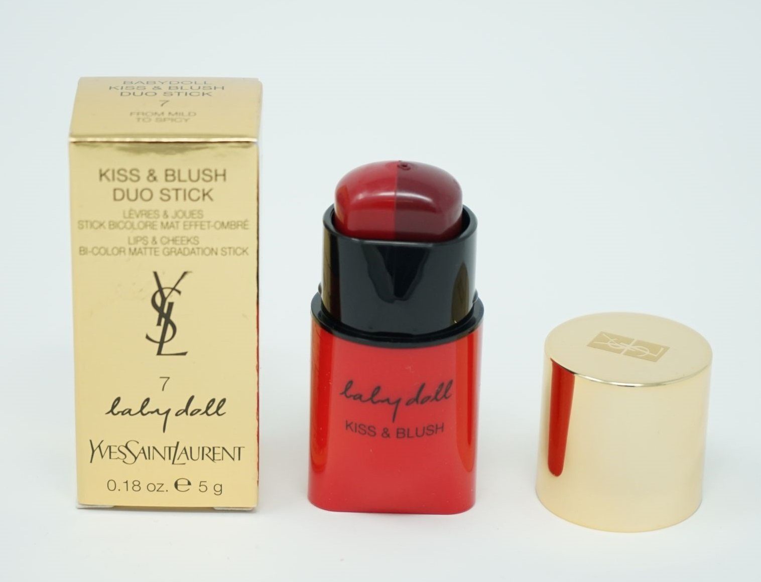 YVES SAINT LAURENT Lippenstift Yves Saint Laurent Kiss & Blush Duo Stick Lippenstift 7 From Mild to