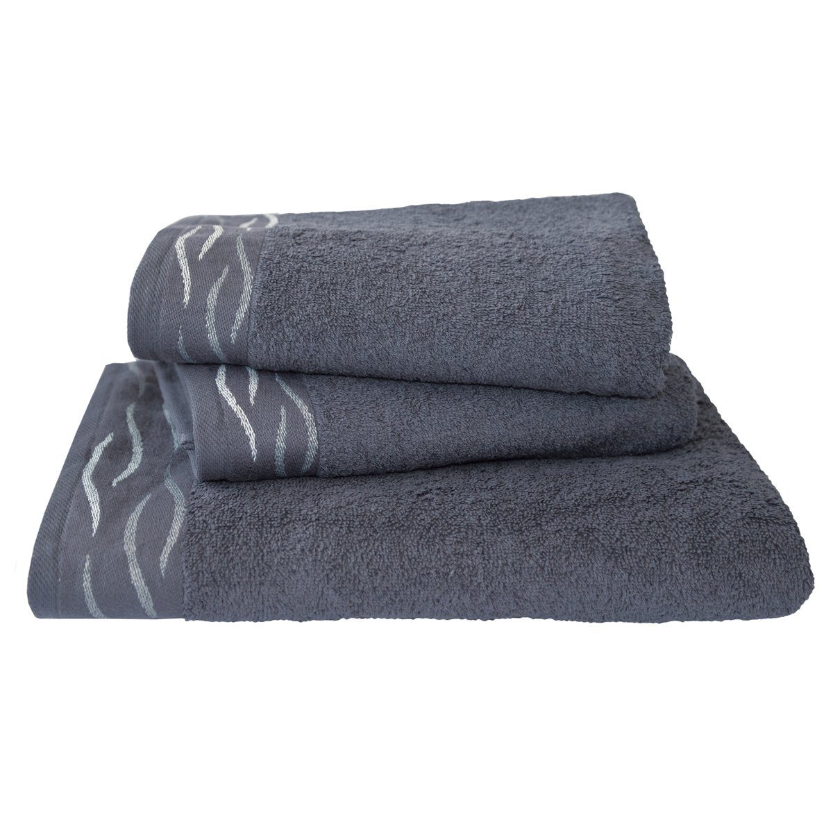 Dyckhoff Handtuch Frottierserie Bordüre 'Wave', (1-St) günstig online kaufen