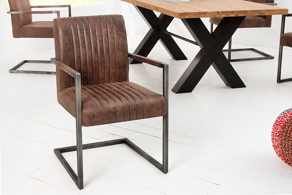 riess-ambiente Freischwinger BIG ASTON vintage braun günstig online kaufen