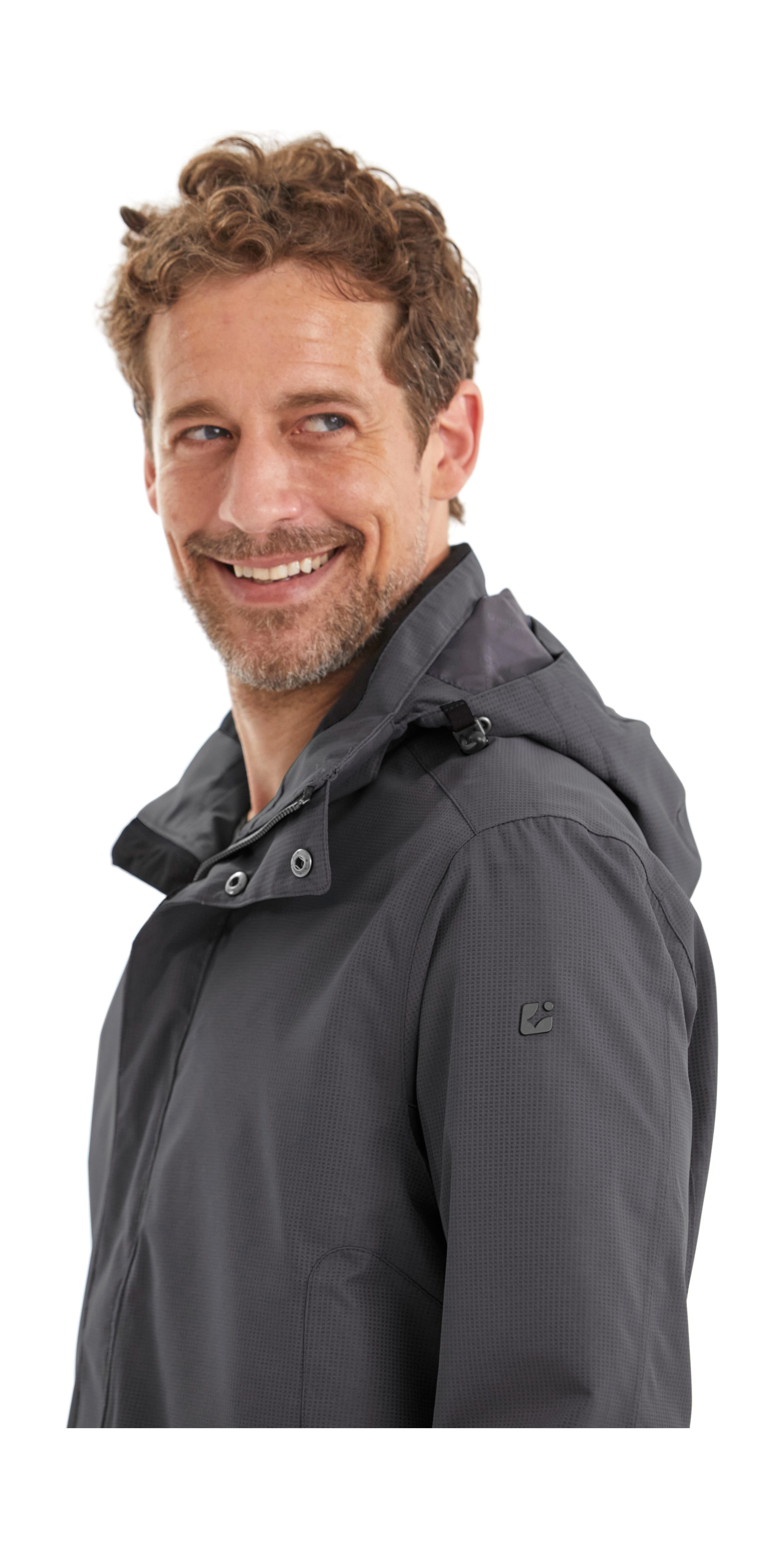 Killtec Outdoorjacke KOS 1 MN JCKT Wind- und wasserdichte Herrenjacke, atmungsaktiv, abnehmbare Kapuze