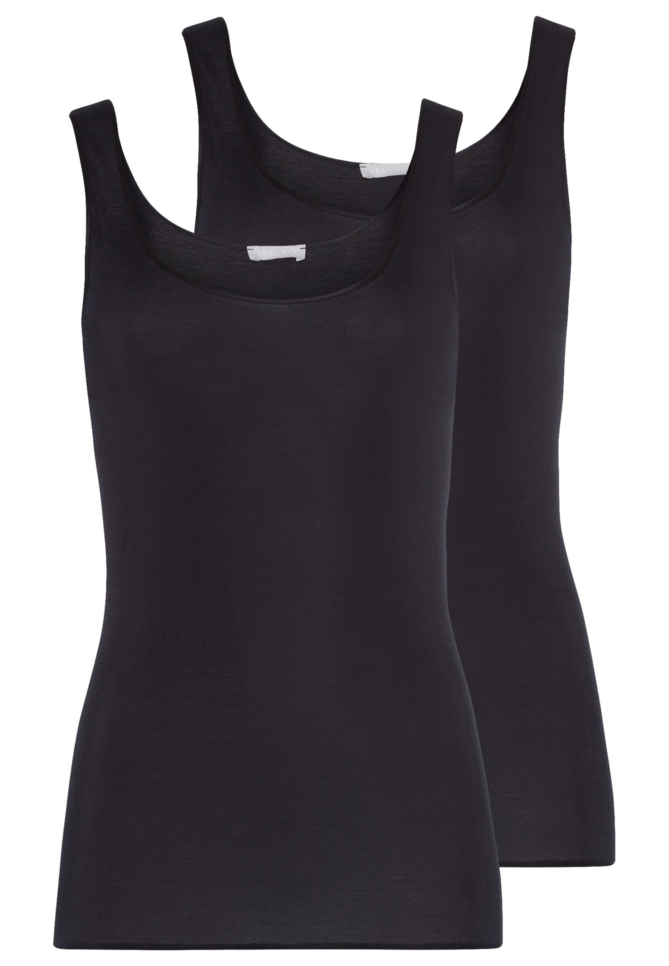 Hanro Unterhemd 2er Pack Cotton Seamless (Spar-Set, 2-St) Unterhemd / Top - Baumwolle - Nahtlos - Angenehm auf der Haut