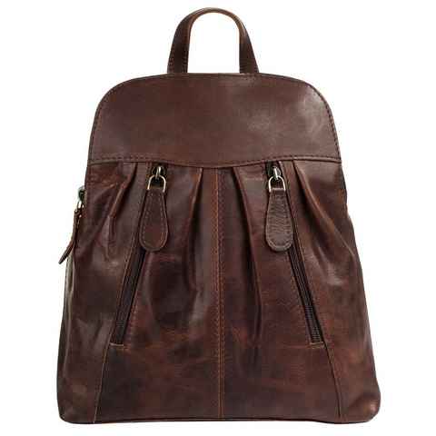 Cluty Cityrucksack, echt Leder