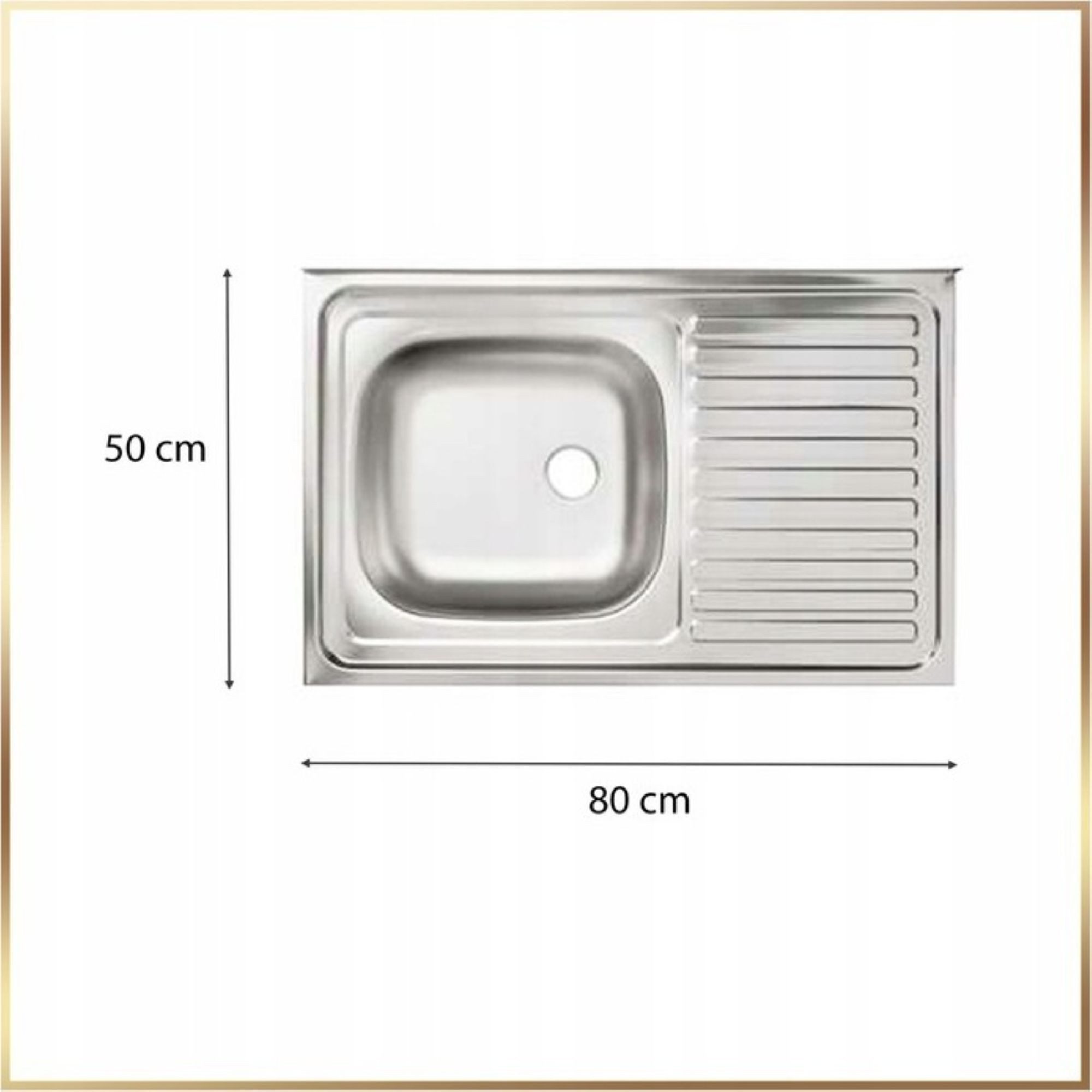 STAMAR Spülenschrank Küchenschrank 80cm Weiß Spüle Abtropf Armatur Creme Elastisch XXL Standschrank 46cm Tiefe Siphon Geschirrspüler Komplett Montagefertig – Bild 5 von 5