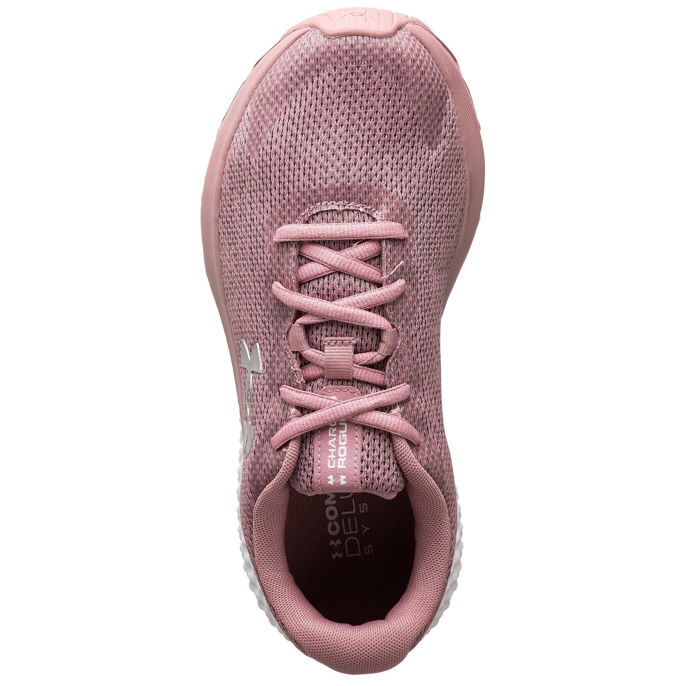 Laufschuh Armour® Rogue 3 Knit / pink Damen Under Laufschuh Charged silber