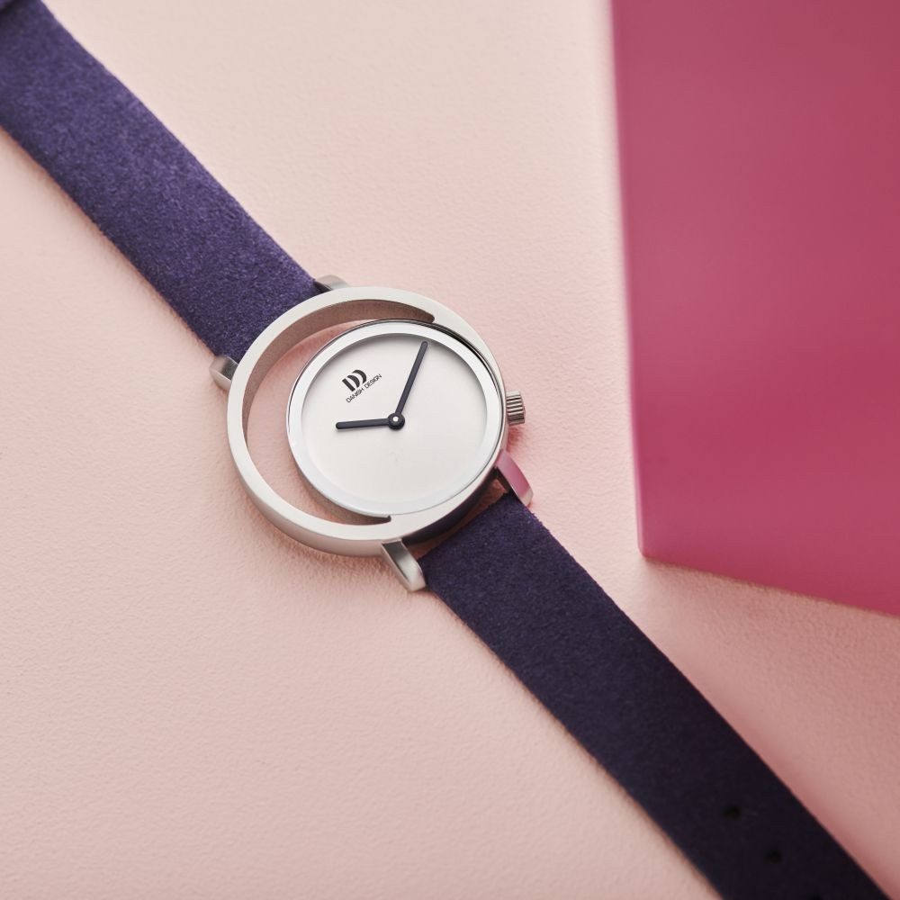 Danish Design Quarzuhr DANISH DESIGN Damen Armbanduhr PICO IV22Q1271 weiß D. 32 mm Veganband