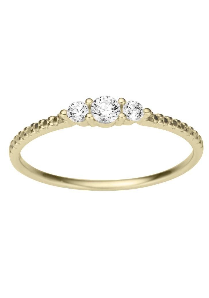Firetti Goldring Schmuck Geschenk Gold 333 Damenring Goldring, mit Zirkonia (synth)
