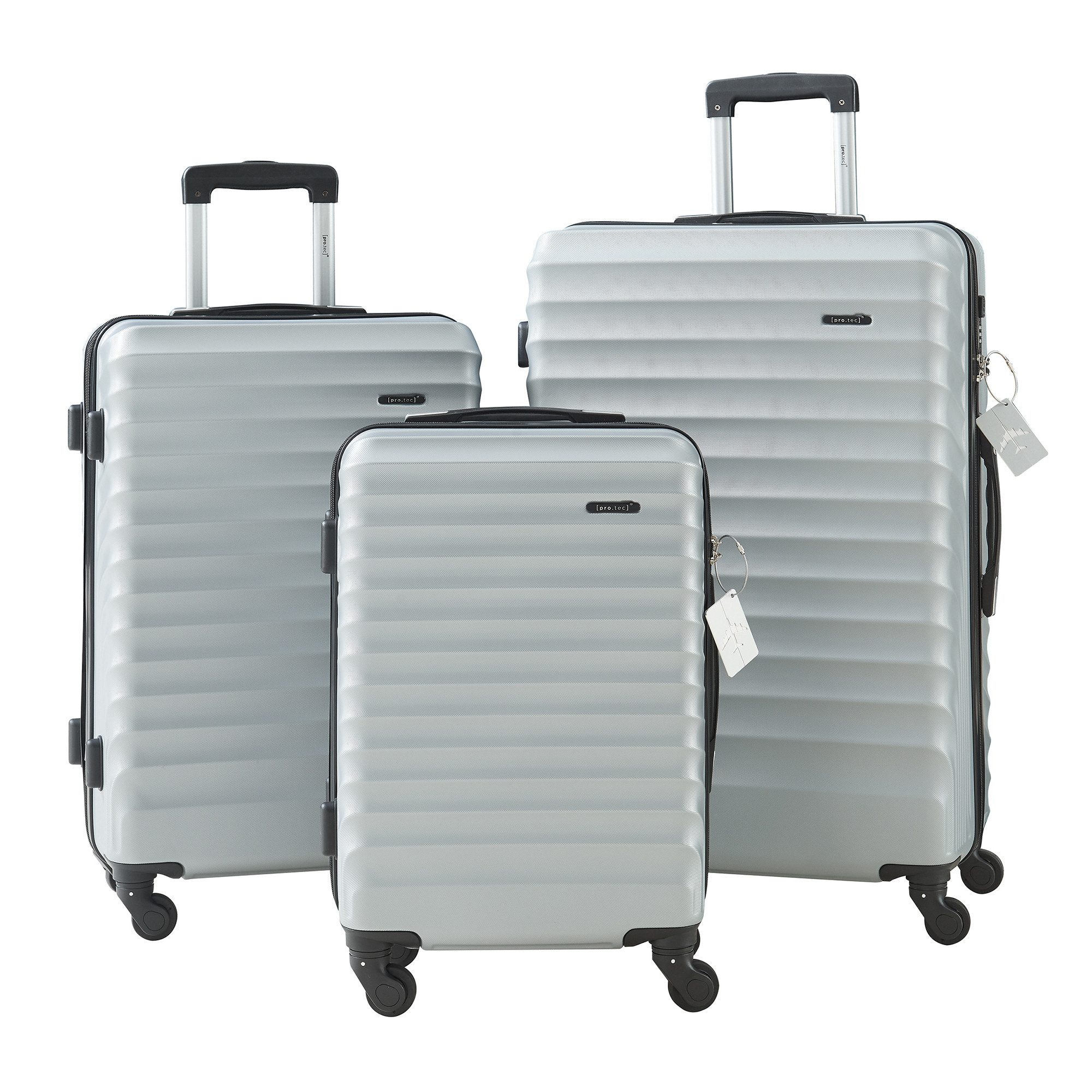 pro.tec Kofferset, 4 Rollen, (3 tlg., günstig online kaufen