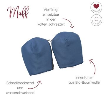 HOBEA-Germany Kinderwagen-Handwärmer Kinderwagenmuff bordeaux, (2-St), Handmuff für den Kinderwagen, Handschuhe mit Reisverschluß
