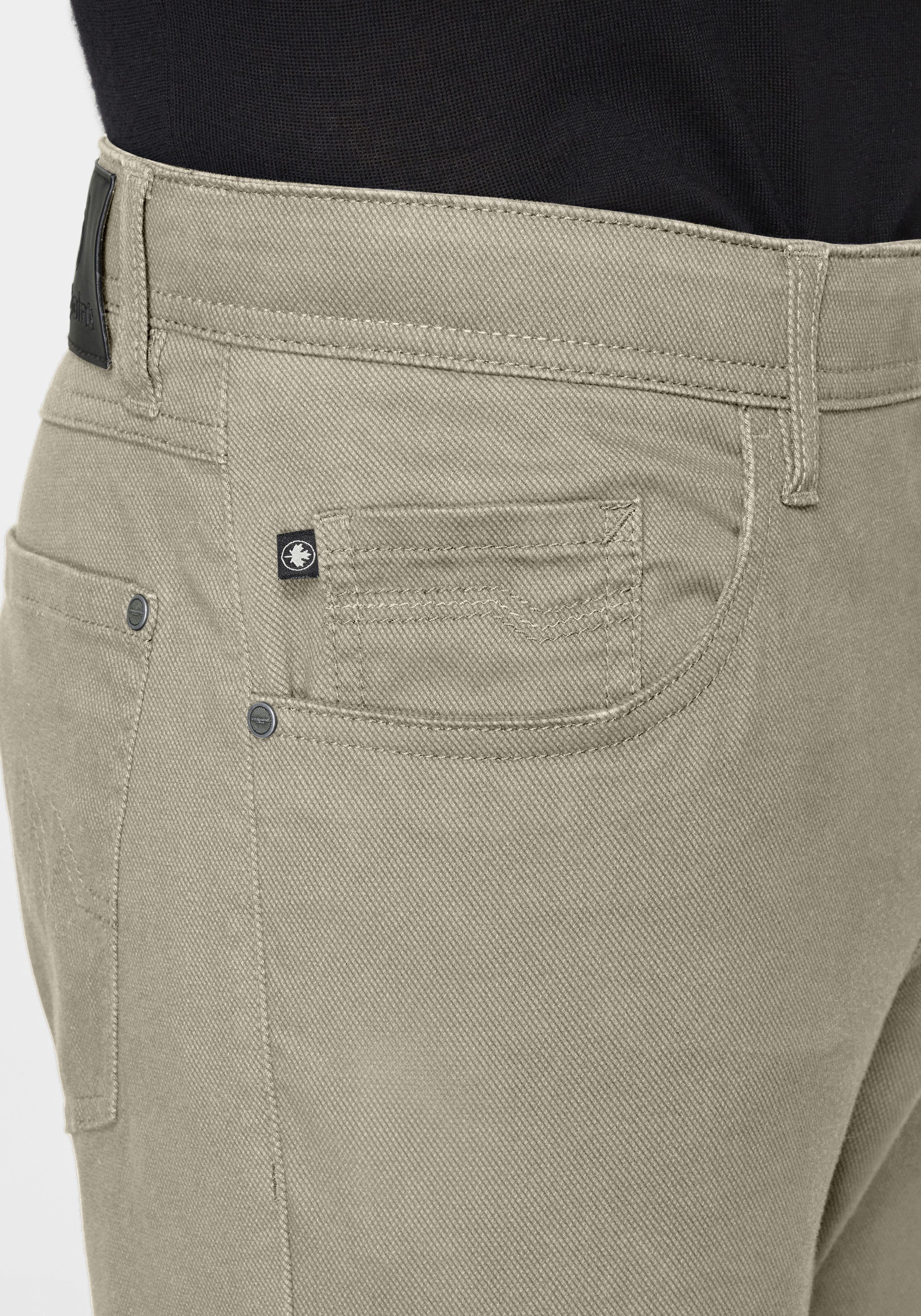 Redpoint Stoffhose MONTREAL Straight Fit Stoffhose mit Dehnbund und dezentem Printmuster