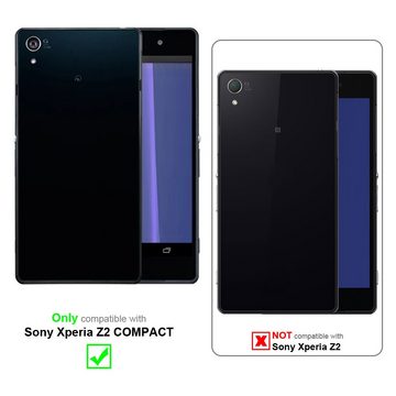 Cadorabo Handyhülle Sony Xperia Z2 COMPACT Sony Xperia Z2 COMPACT, Klappbare Handy Schutzhülle - Hülle - mit Standfunktion und Kartenfach