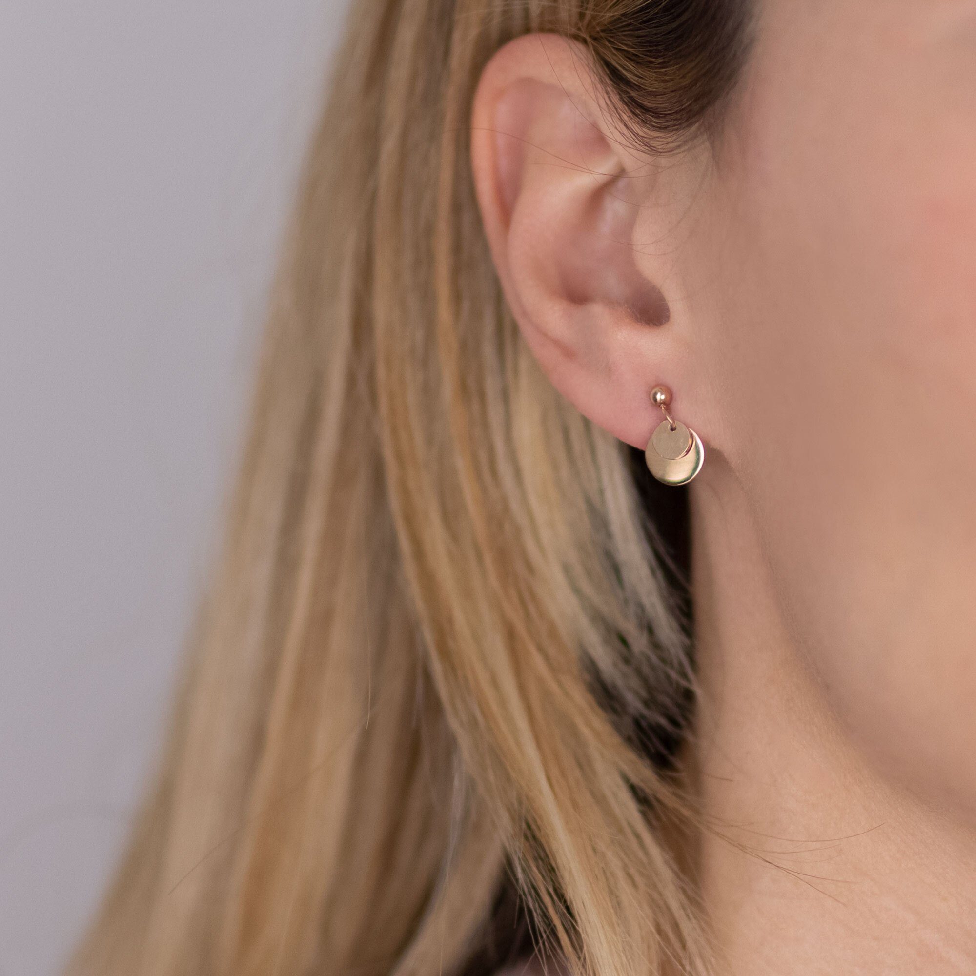 Paar aus ohrringe, Edelstahl glänzendem AURORE roségoldfarben AILORIA Ohrhänger Ohrringe