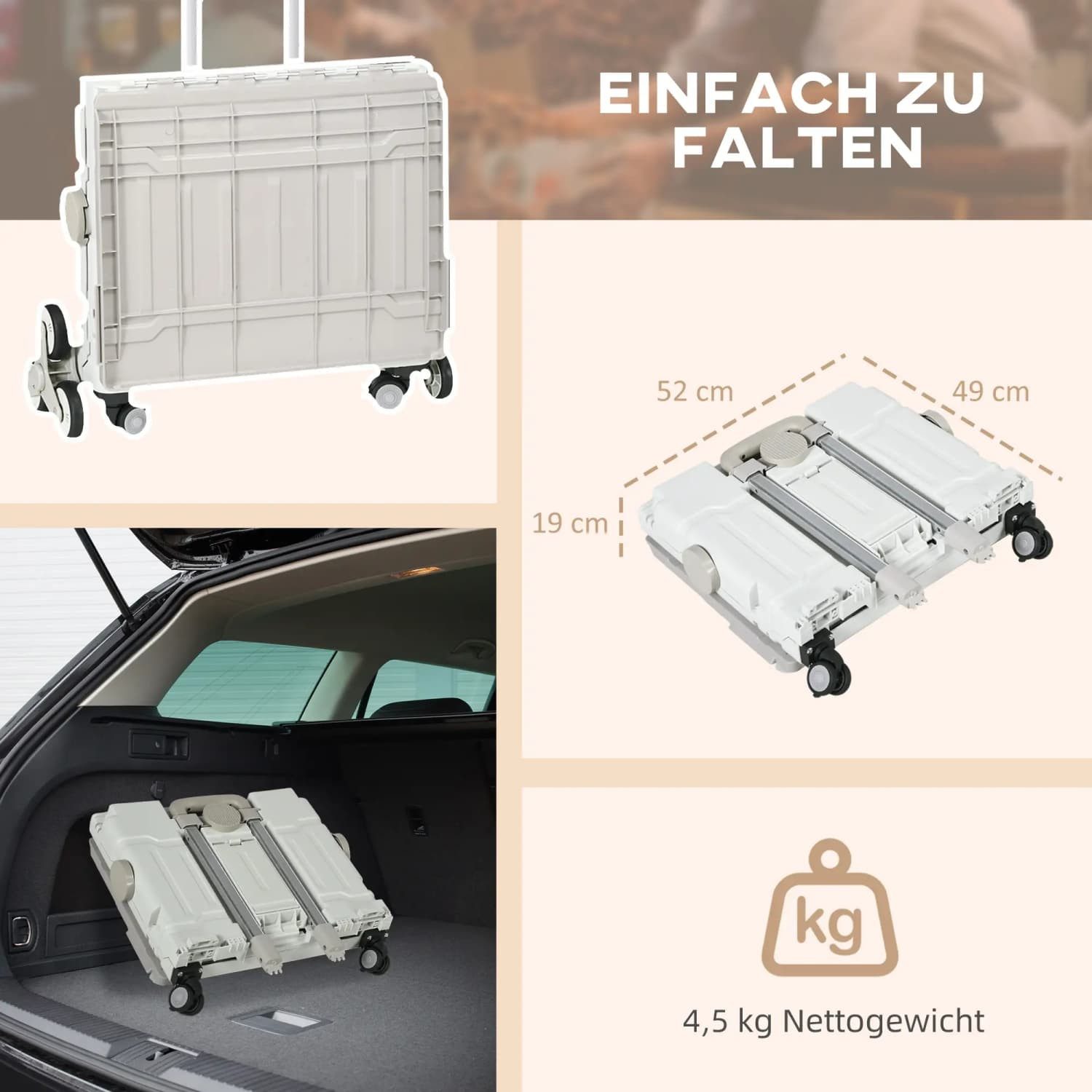 autolock Einkaufstrolley Einkaufswagen,Einkaufstrolley,Treppensteiger Mobil günstig online kaufen