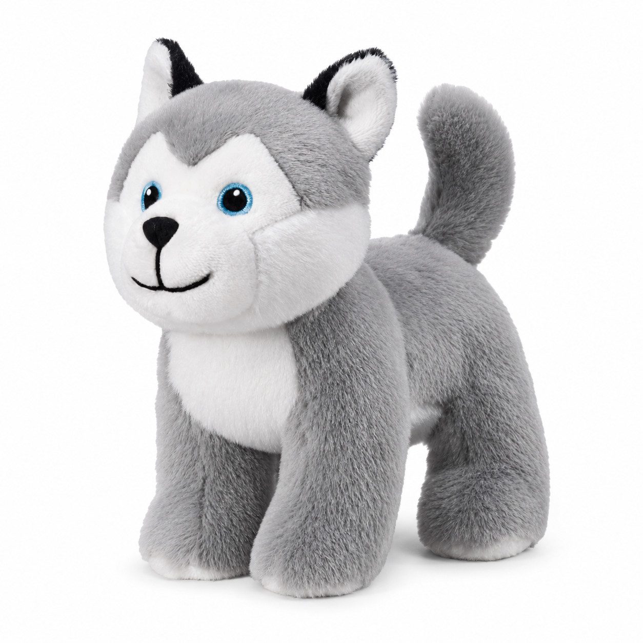 bauer Spiel BAUER Husky Kuscheltier 15 cm Plüschtier Stofftier Plüschhund, Abwaschbar