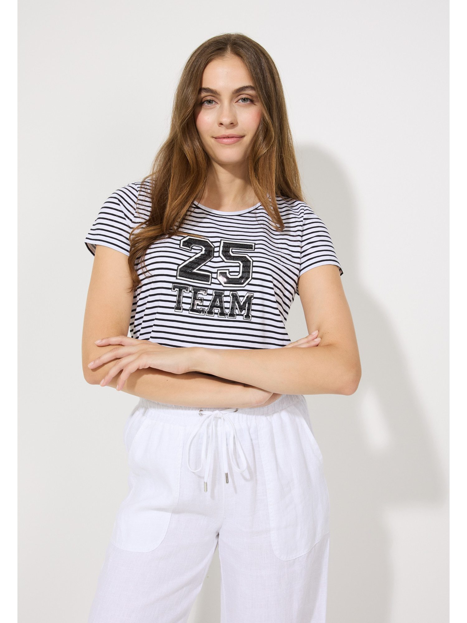 Kurzarmshirt Streifenshirt