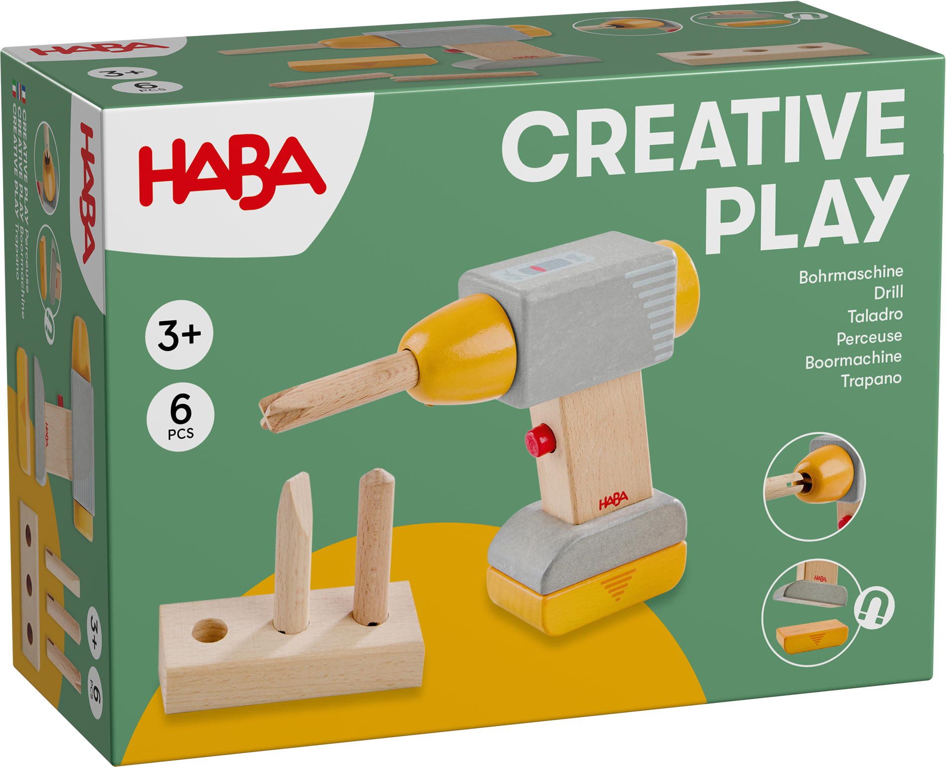 Haba Spielwelt Spielwelt Creative Play Bohrmaschine 2012315001