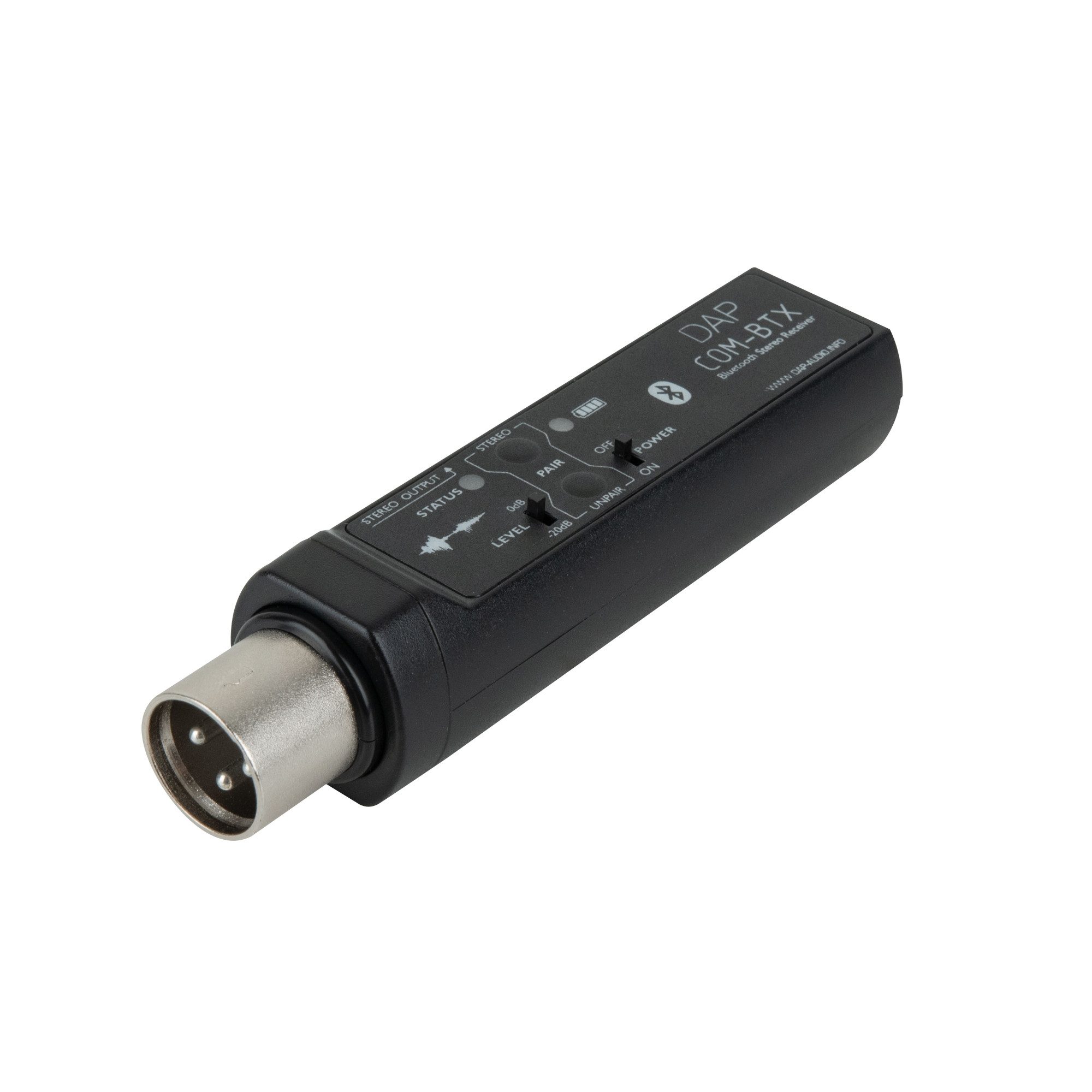DAP Mikrofon DAP COM-BTX BT 5.0 Audio Receiver XLR-Empfänger für Stereo/Mo & Ma/Sl