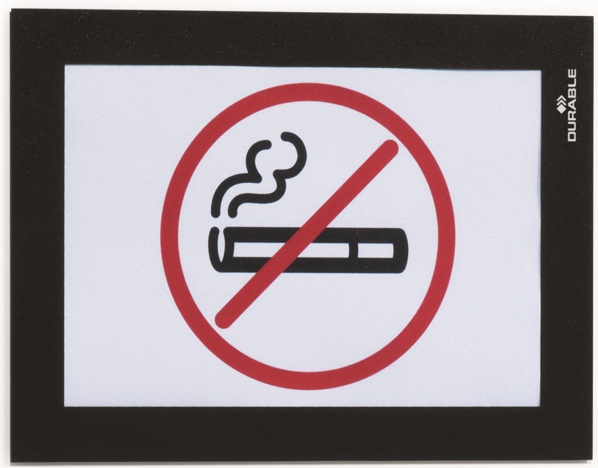 DURABLE Fächermappe Magnetrahmen Duraframe selbstklebend A6 schwarz VE=2 Stück