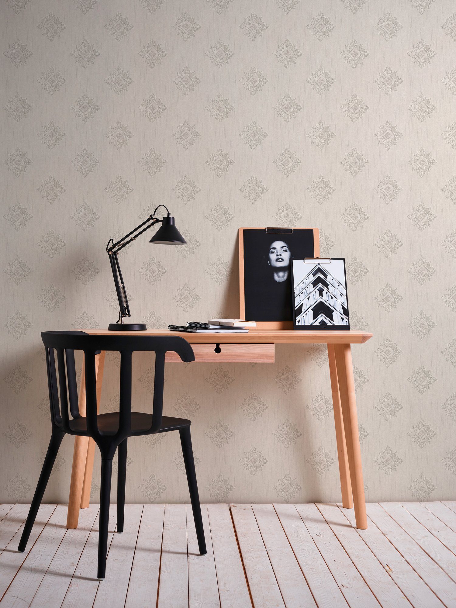 Architects Paper Textiltapete Tessuto, leicht strukturiert, Barock, gemustert, ornamental, Tapete Barock Tapeten Wohnzimmer Schlafzimmer Küche modern Design Büro