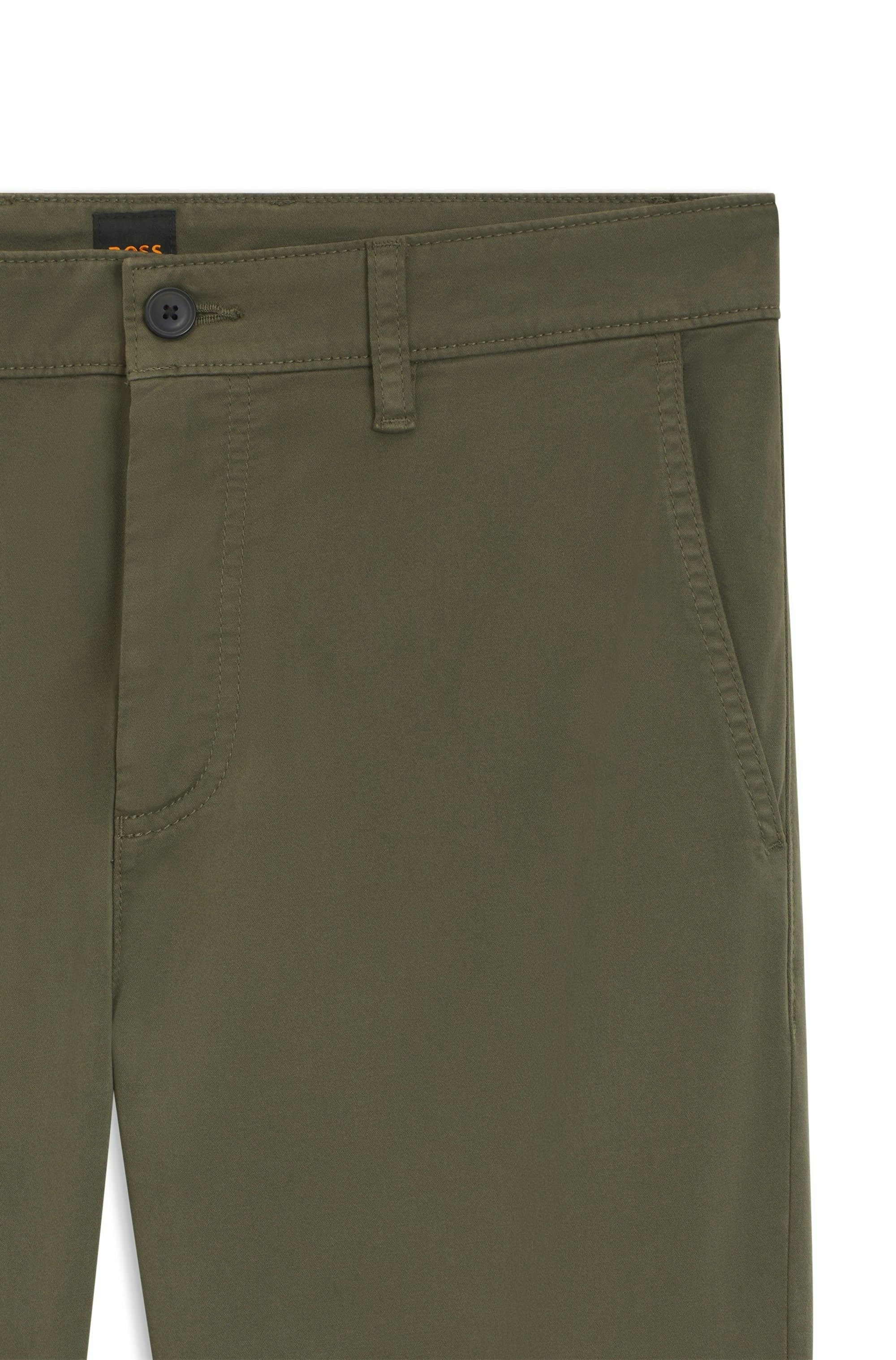 BOSS ORANGE Chinohose tapered mit BOSS Logo hinten