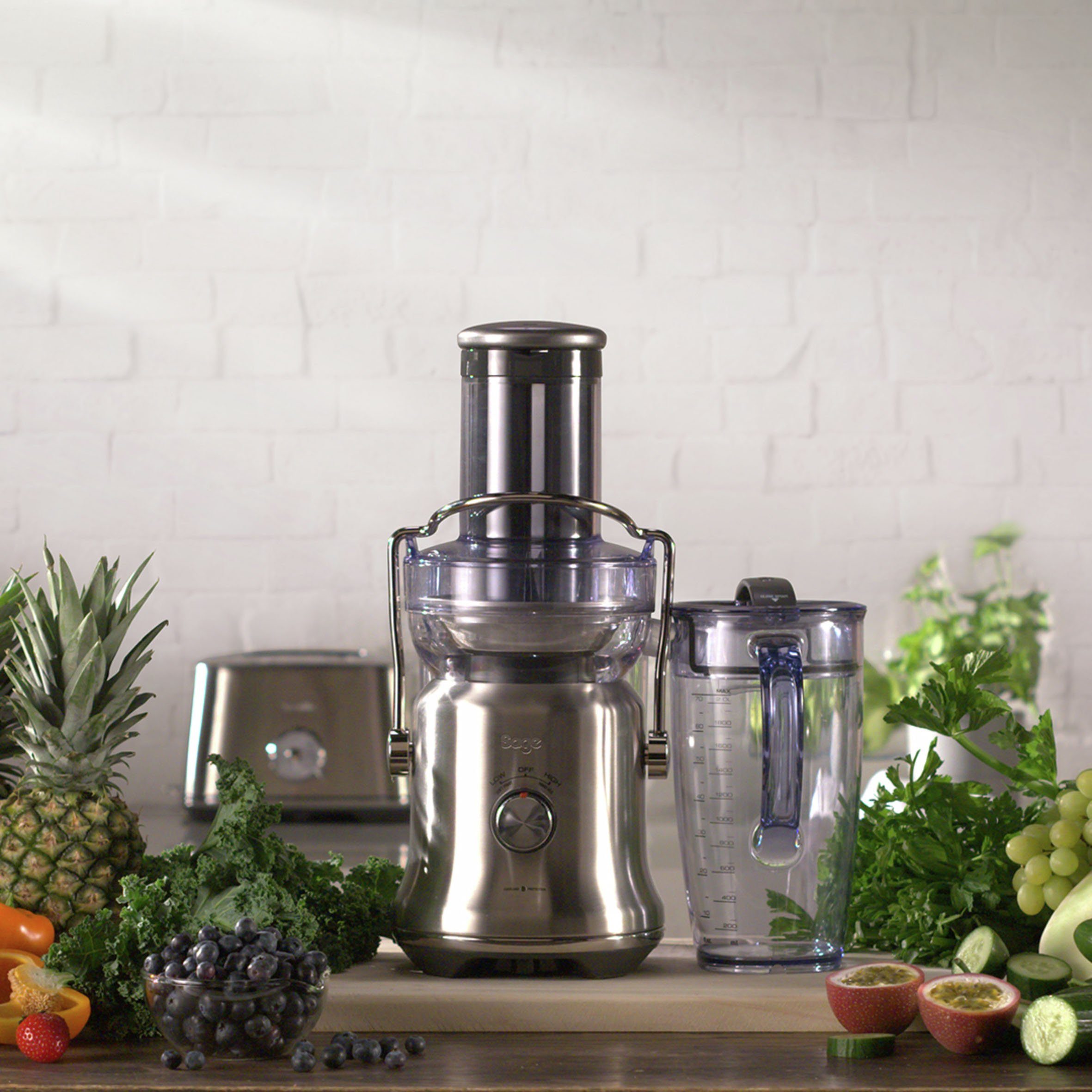 Sage Entsafter SJE530BSS4 the Nutri Juicer® Cold Plus, 1300 W, Gebürstetes Edelstahlgrau – Bild 4 von 5