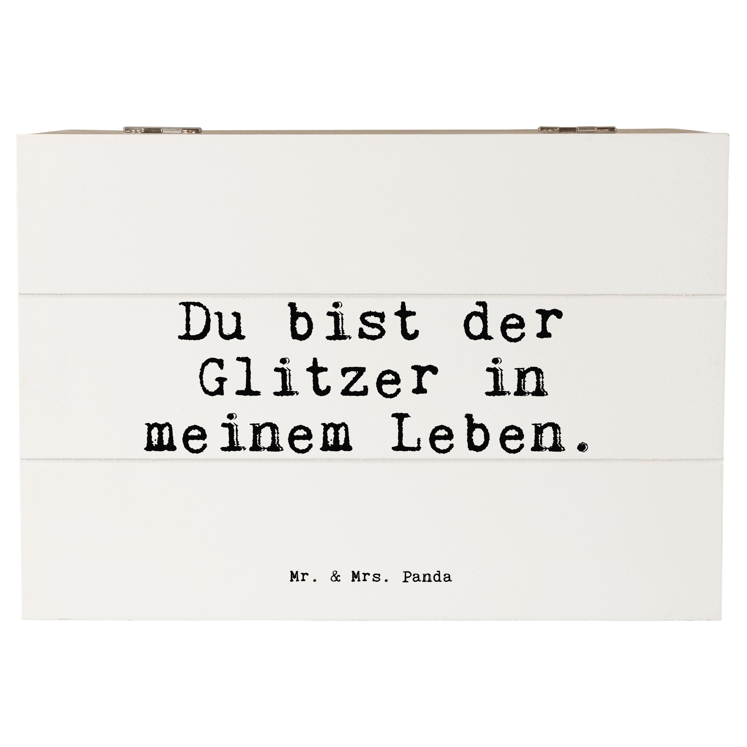 Mr. & Mrs. Panda Dekokiste Du bist der Glitzer... Weiß Geschenk