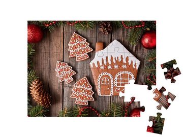 puzzleYOU Puzzle Kleine Lebkuchen-Cookies, 48 Puzzleteile, puzzleYOU-Kollektionen Weihnachten