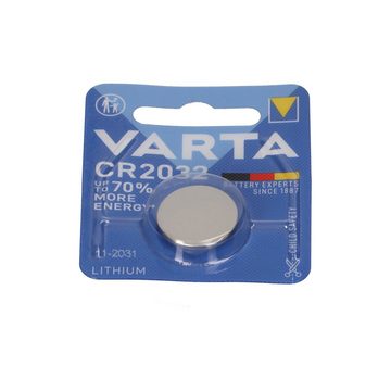 VARTA 6x VARTA Lithium-Knopfzelle 3V CR 2032 DL 2032 ECR 2032 L14 EA Knopfzelle, (3 V)