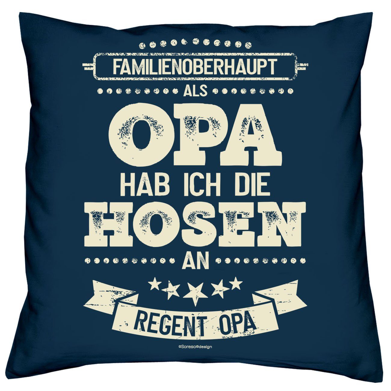 Als an Mitbringsel hab ich braun Opa Geschenk Dekokissen die Kissen-Set Opa Urkunden, Hosen an Soreso® mit Hosen & ich Als hab die Oma Geschenke Oma