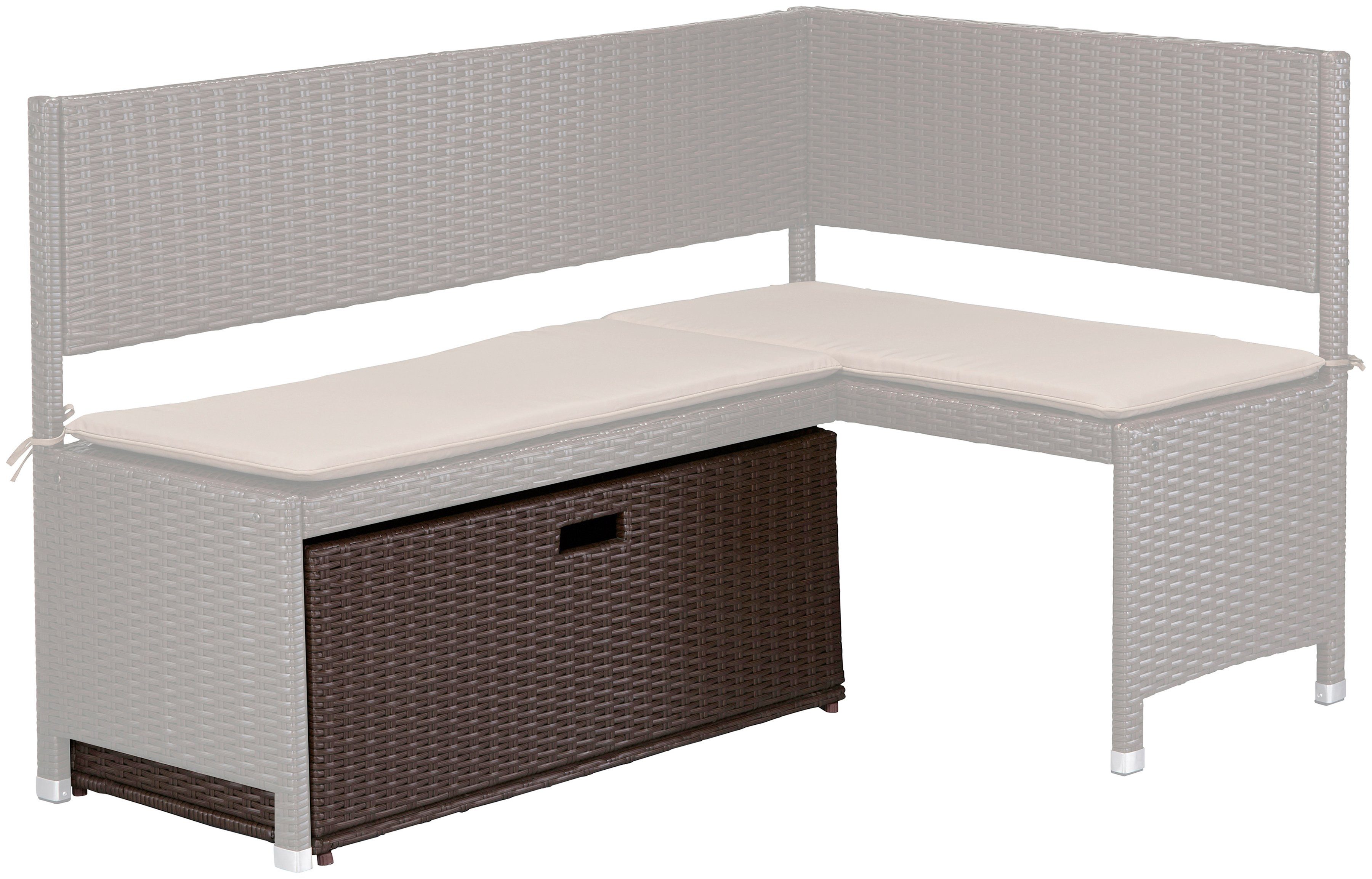 MERXX Auflagenbox, Polyrattan