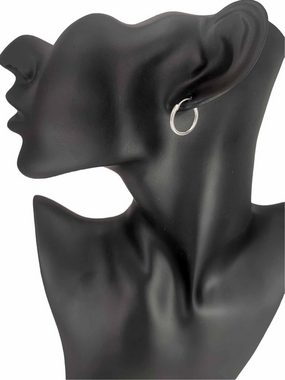 Kiss of Leather Ohrring-Set Kreole Creole Schlicht 925 Ohrringe Ohr Paarpreis Sterling Silber