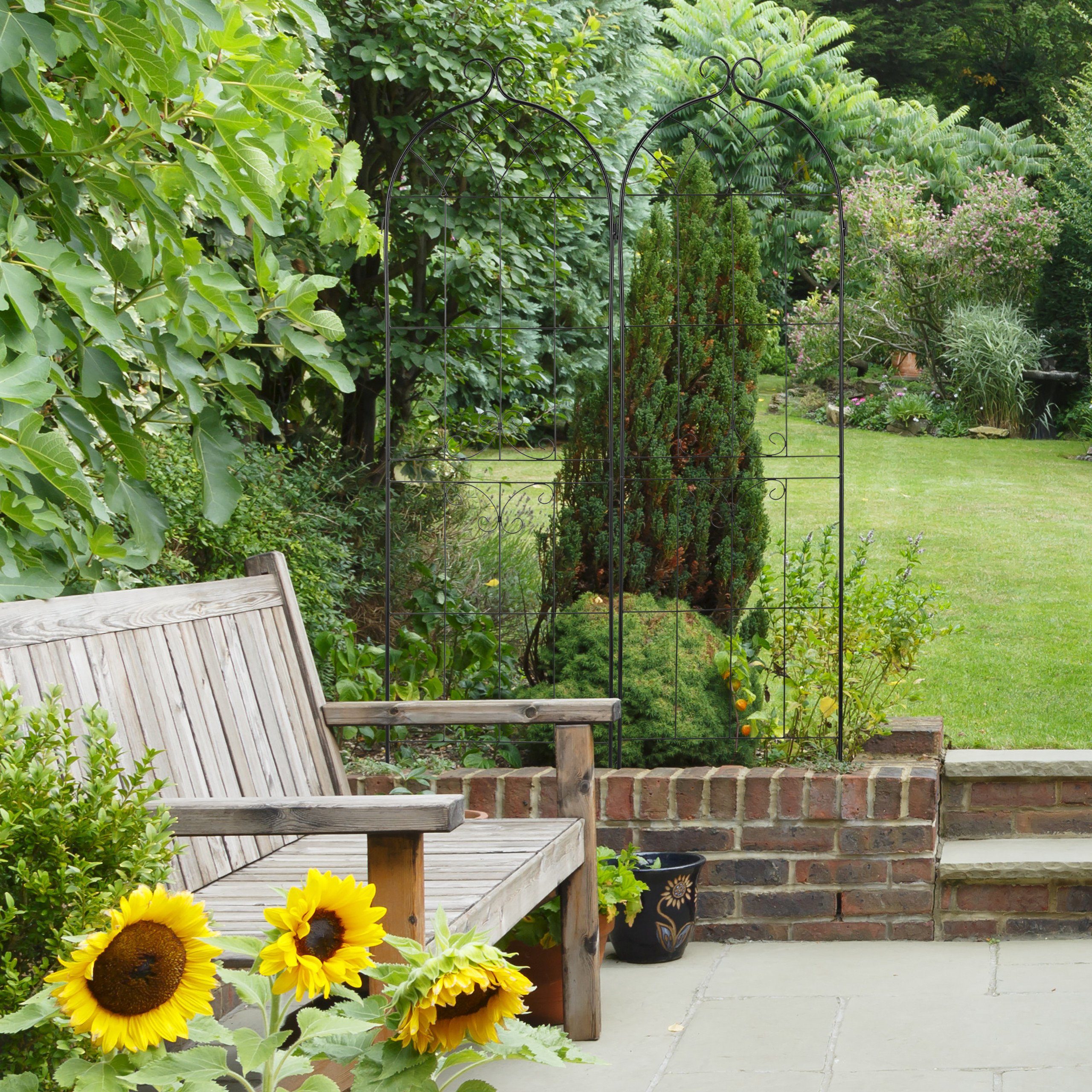 relaxdays Rankgitter Metall 2er Set günstig online kaufen