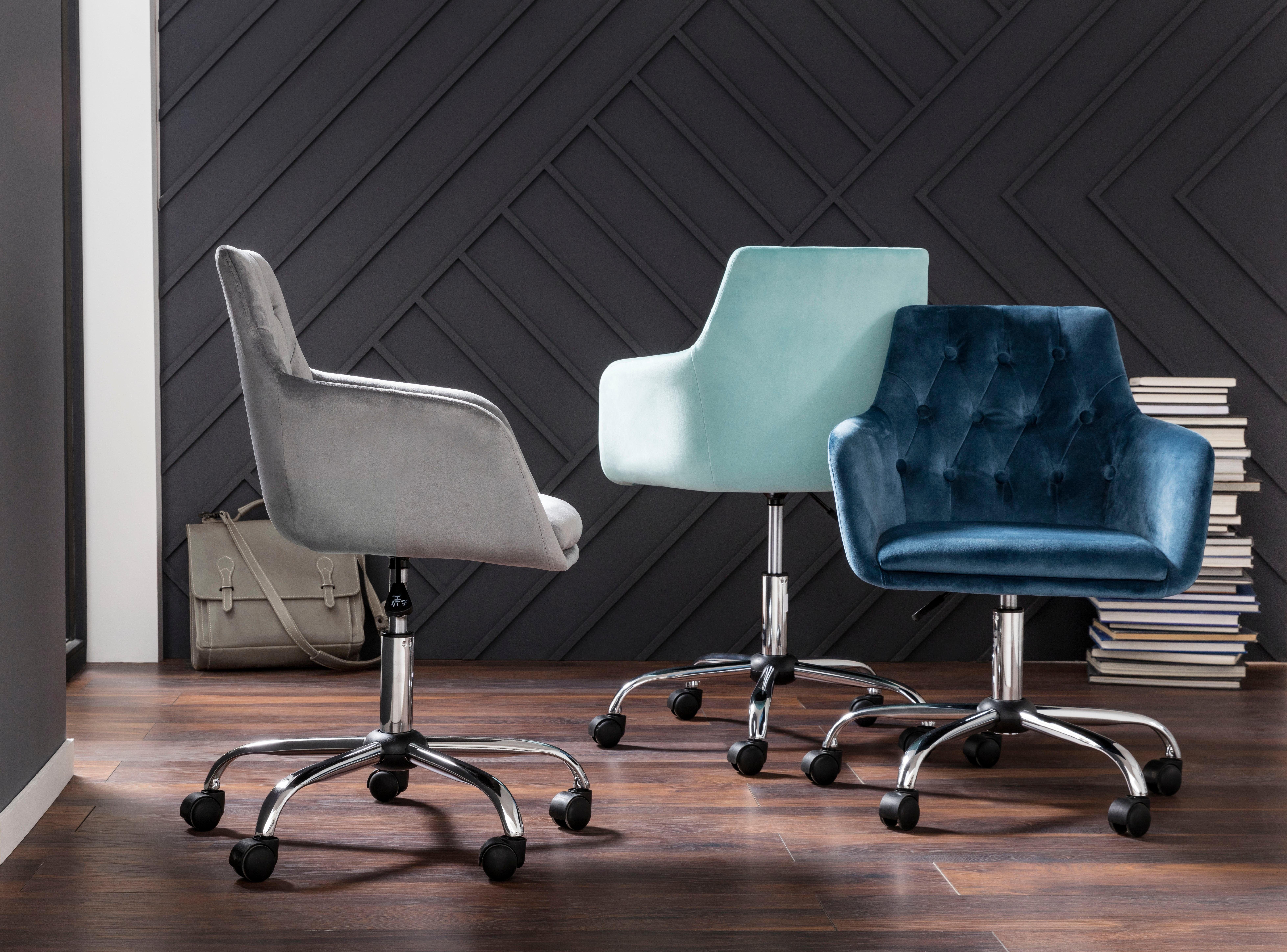 INOSIGN Bürostuhl Perry1, eleganter Samtstuhl, gepolstert günstig online kaufen