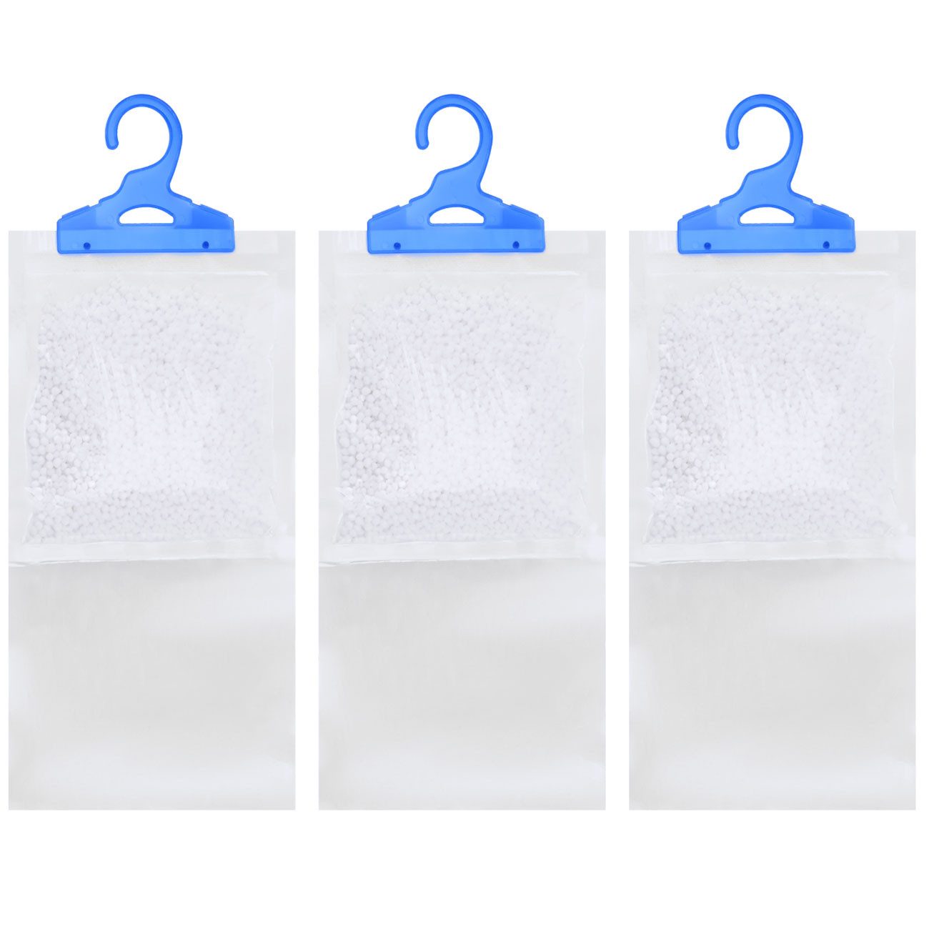 Casativo Granulat-Luftentfeuchter Effektive Luftentfeuchter für Kleiderschränke Beutel à 450ml Hängend, Schutz vor Schimmel&Geruch, 1,35 L Aufnahme, 3er/9er-Set, 210 g/Beutel