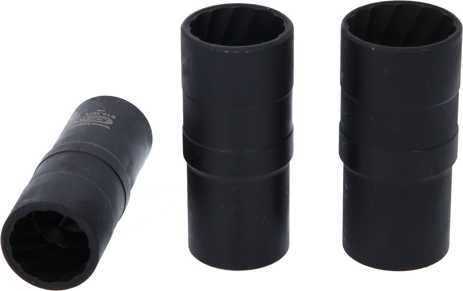KS Tools Steckschlüssel 1/2" Spiral-Profil-Kraft-Stecknuss-Satz, 3-tlg,17-21mm (913.1270)