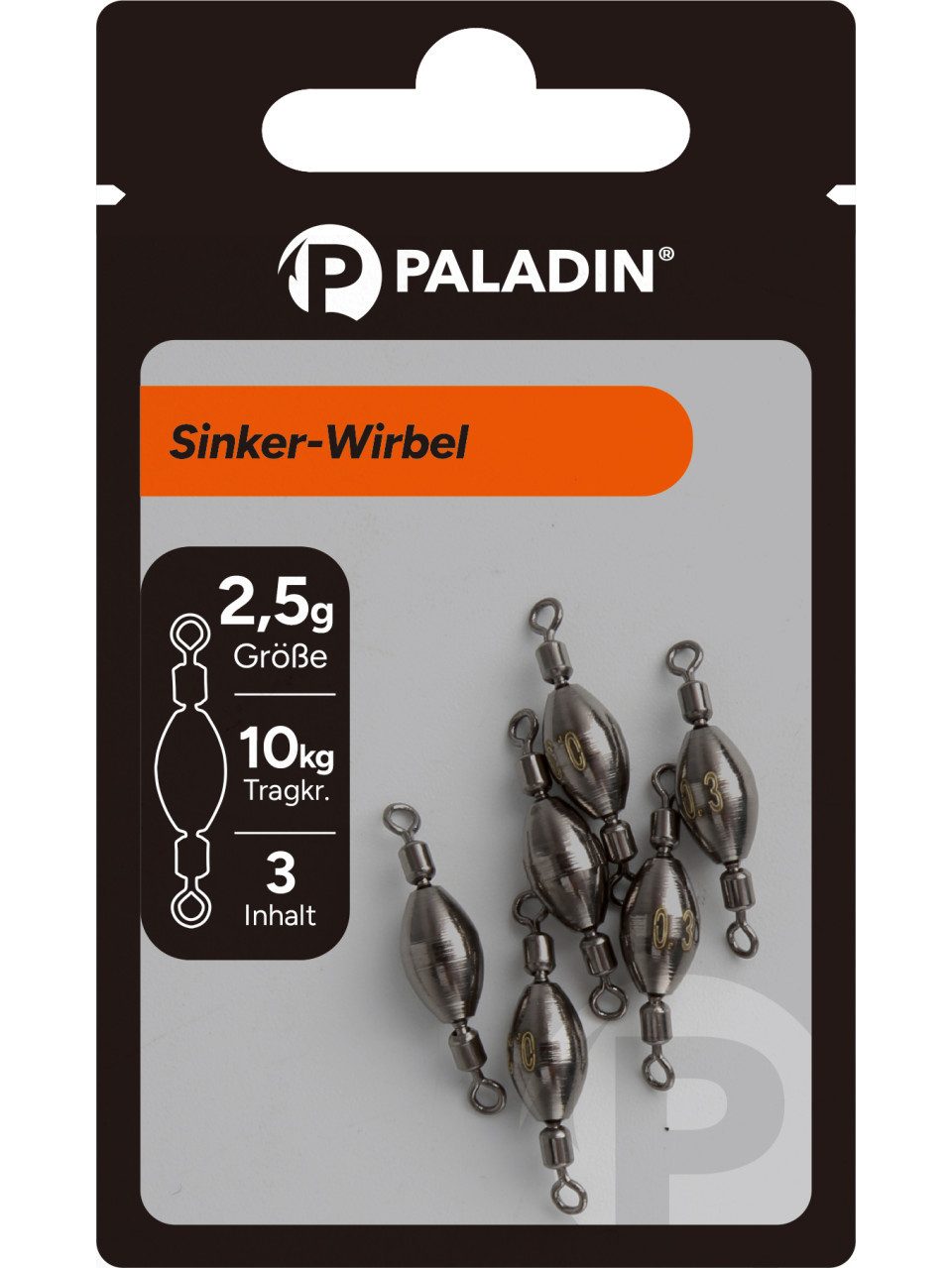 Paladin Lotblei Paladin Angelzubehör Wirbelblei Sinker 3,5 g 3