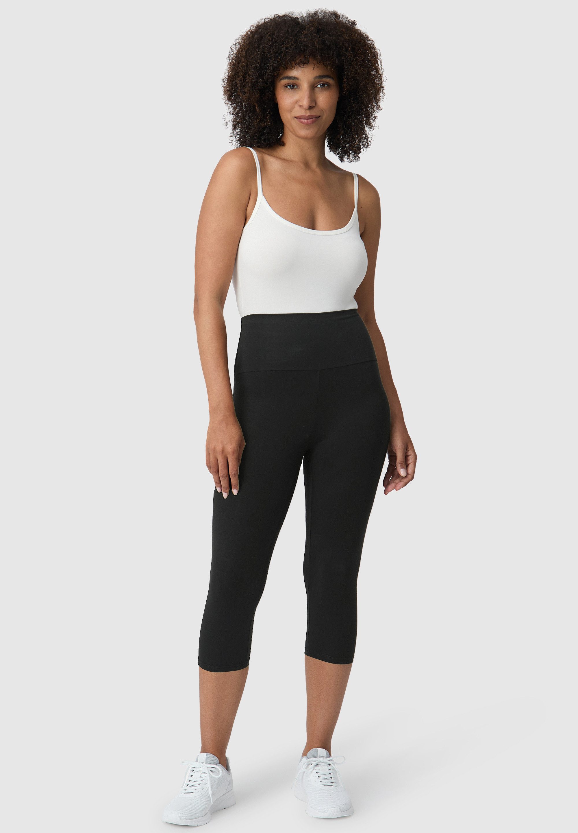 Les Lunes Leggings Luna 3/4 Leggings (Maya Leggings) Bambusviskose, 3/4 Länge, elastischer hoher Bund, bequeme Passform