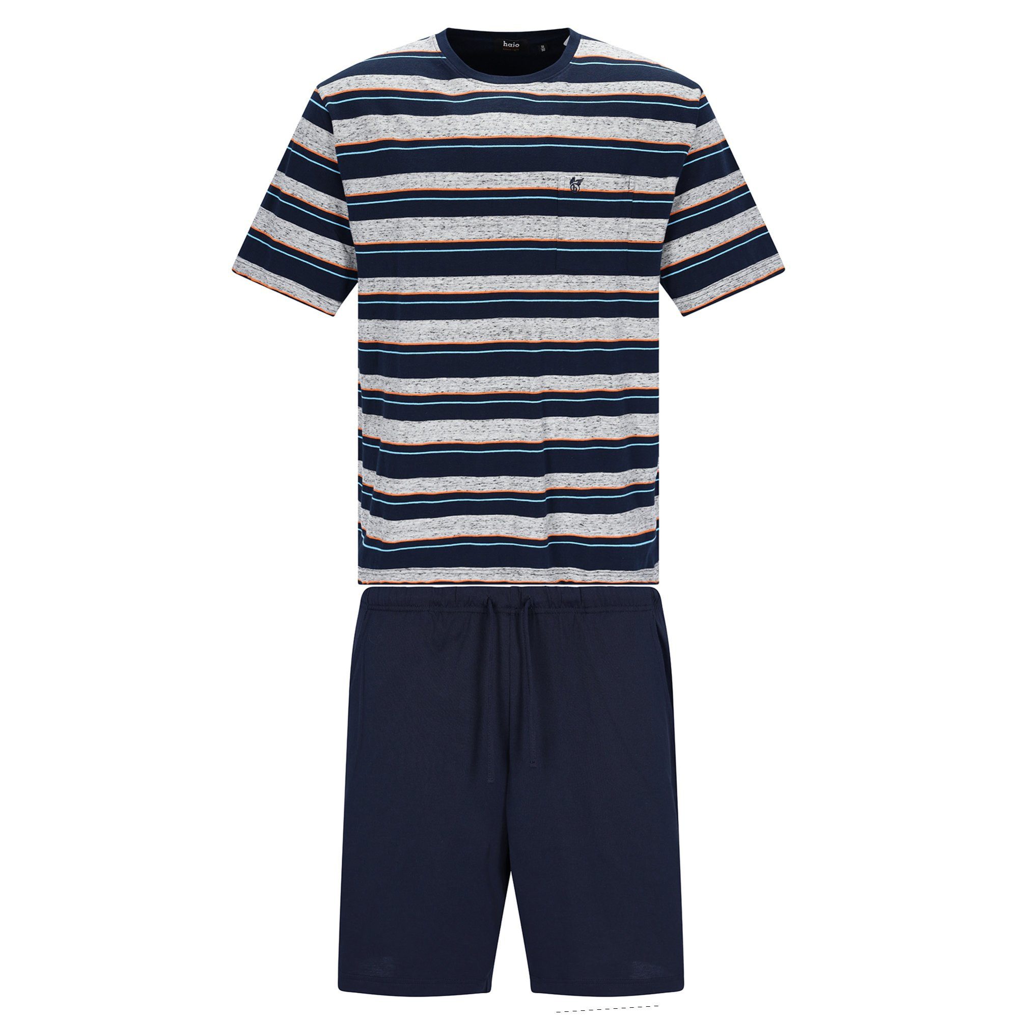 Hajo Pyjama Herren Pyjama Baumwolle Klima light Shorty (2 tlg)