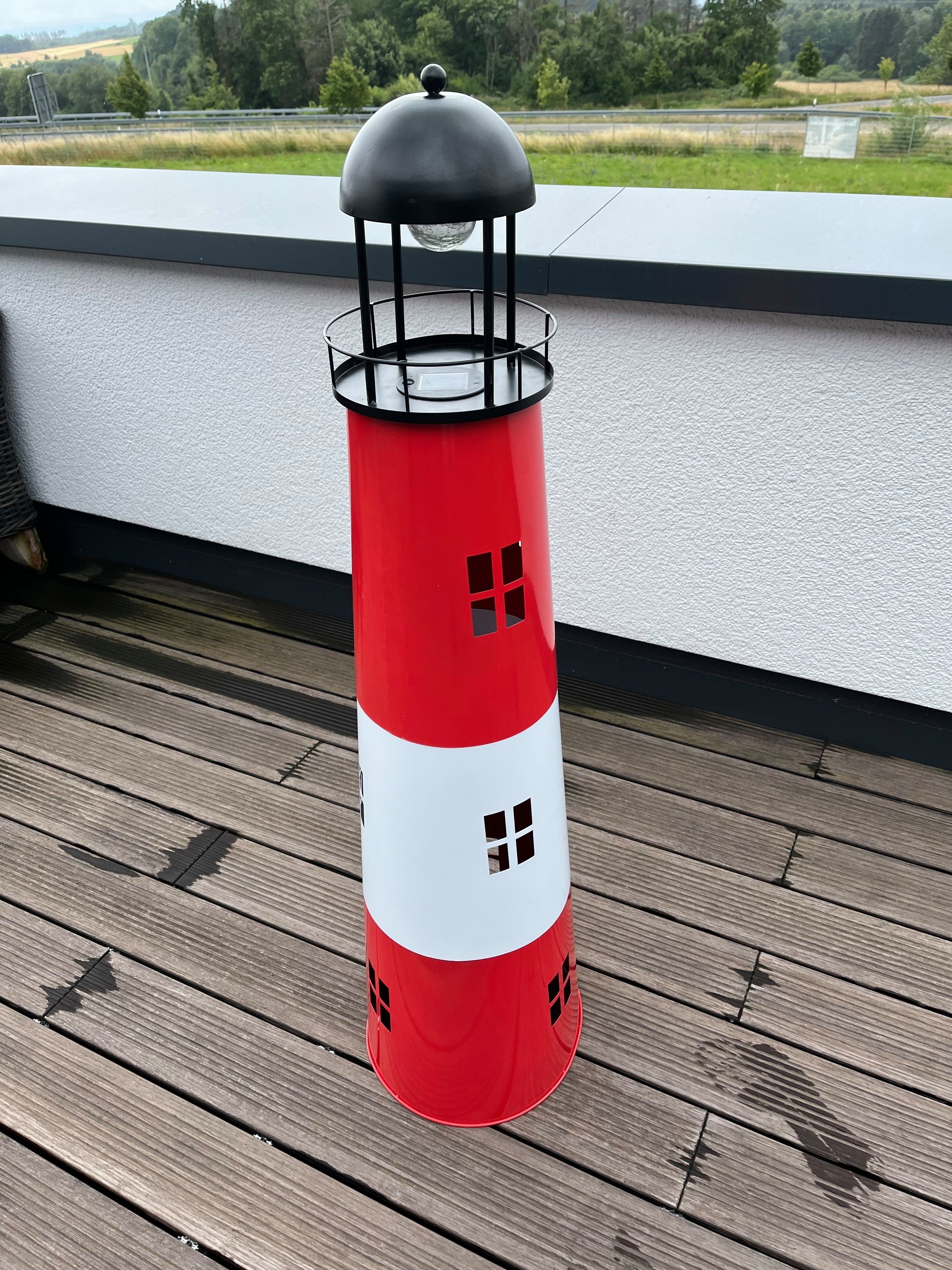 Jürgen Westerholt GmbH Gartenfigur Solar Leuchtturm Metall - Höhe: 121 cm