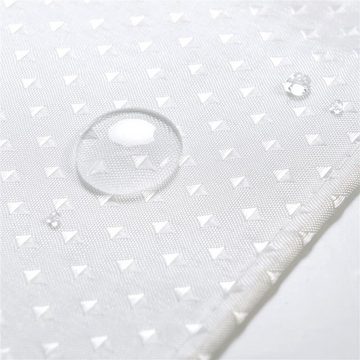 AUKUU Duschvorhang Verdickter Verdickter Duschvorhang Diamant Punkt Polyester Tuch, undurchsichtige Badezimmertrennwand wasserdicht und