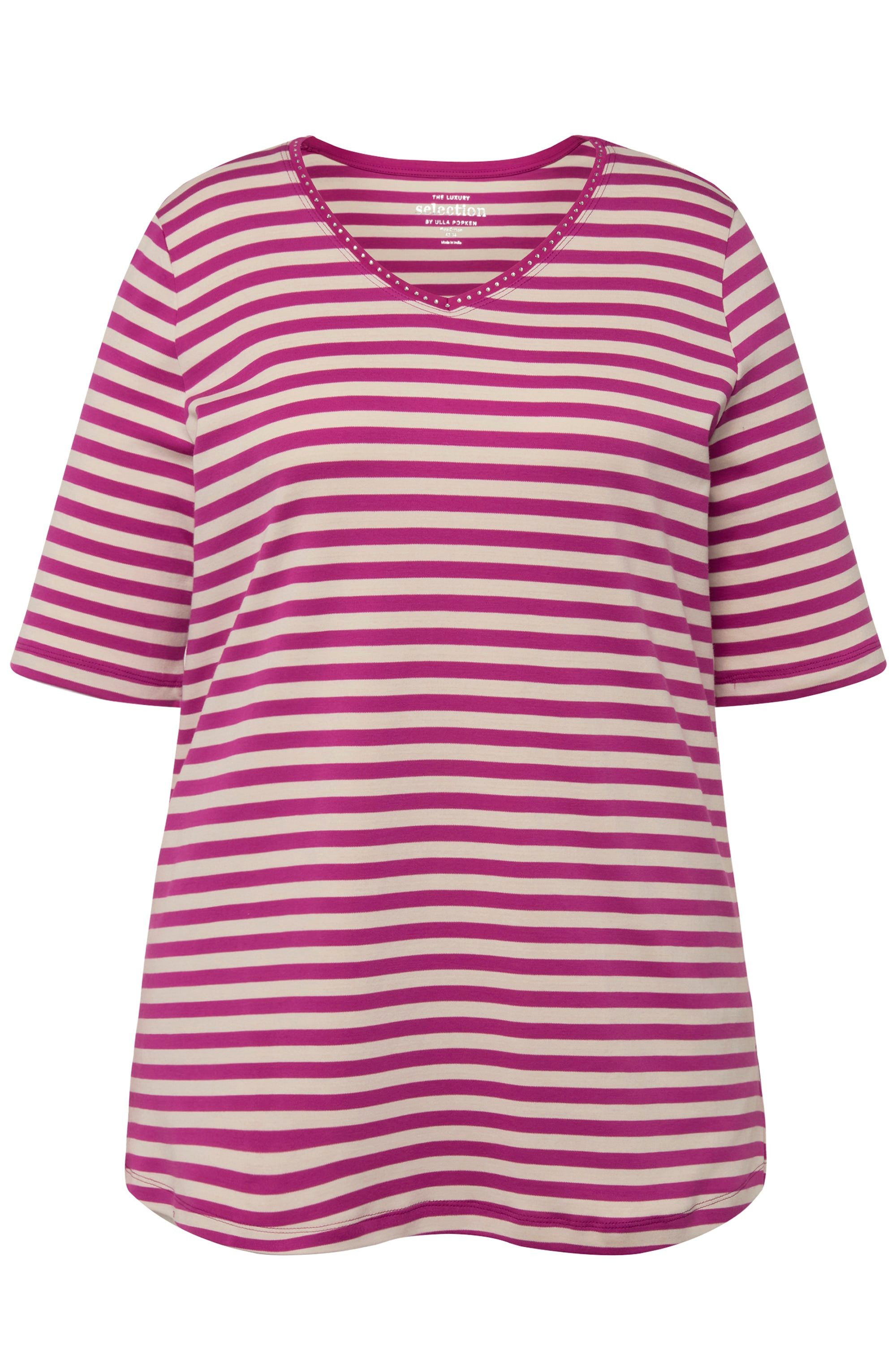 Ulla Popken T-Shirt T-Shirt Pima Cotton günstig online kaufen