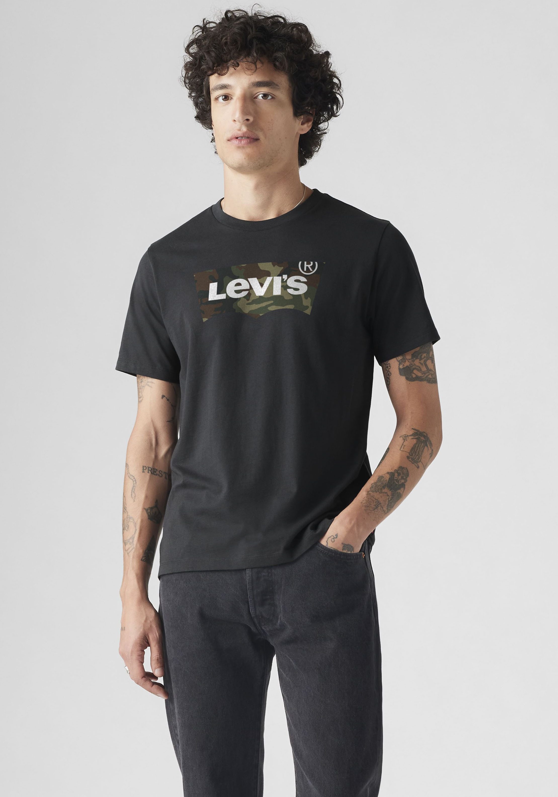 Levi's® T-Shirt Batwing Logo Tee mit Logo-Front-Print